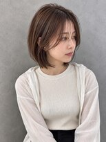 ラベルムバイエーケー(La Belleme by AK)&nbsp;ココアブラウン顔まわりレイヤーボブ