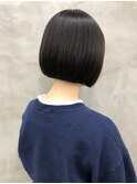 ※モードな黒髪前下がりボブ＜徳竹＞