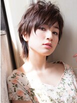 エル(LE)&nbsp;LE 】フォギーベージュネオウルフショートレイヤー