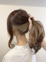 アールヘア(ar hair) ☆アレンジしても最高にカワイイ☆ベージュ系インナーカラー