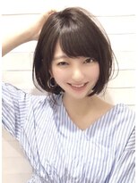 リンダバイネオリーブ 白楽店(Linda by neolive)&nbsp;ツヤサラ、似合わせカット、ひし形ボブ、アースカラー