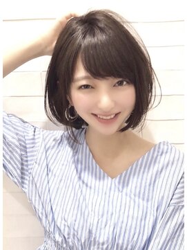 リンダバイネオリーブ 白楽店(Linda by neolive) ツヤサラ、似合わせカット、ひし形ボブ、アースカラー