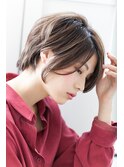 【Rire-リル銀座-】美シルエット小顔耳かけショートボブ☆