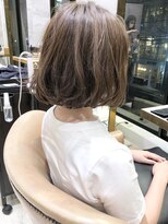 小顔、オリーブカラー、ハイライトカラー、セミウェットウェーブ