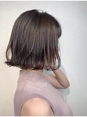 ベージュグレー,色持ち１ヶ月,ブリーチなし／髪質改善