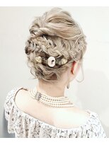 ヘアアンドネイルイミュン(Hair&Nail immune) [Immune/藤沢駅]編みこみパーティースタイル結婚式