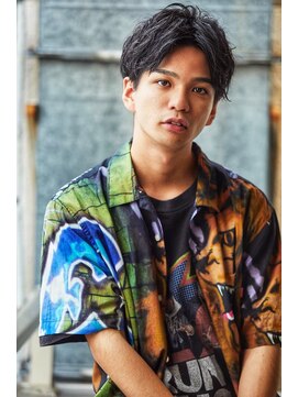 クレスト 近江八幡店(CREST) マッシュツーブロックメンズパーママッシュウルフメンズカット