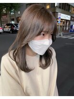 マージュ ギンザ(marju GINZA)&nbsp;オリーブベージュ　顔まわりレイヤー　エギョモリ