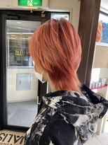 クオリス 上板橋店(QUALIS)&nbsp;メンズダブルカラーウルフレイヤーカット【ミディアムレイヤー】
