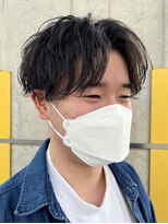 ニアウ 太田店(Niau) メンズツイストスパイラルパーマ波巻きパーマ群馬太田眉毛