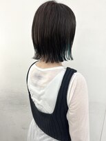 エンドリンク(endlink)&nbsp;寒色系グレージュ×ブルーグリーンボブ