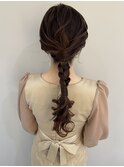 編みおろしヘアセット☆