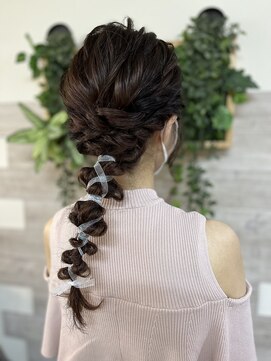 ロカット サロン(Roquat Salon) あみおろしお呼ばれヘア 【立川/早朝/立川南/ニュアンス/国立】