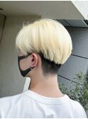 ぬきっぱなしブロンド×メンズツーブロック