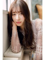 アフロディーテ 銀座(APHRODITE GINZA)&nbsp;黒髪/グレーベージュ/レイヤーロング/前髪パーマ/銀座