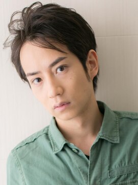 メンズヘア ビーセカンド 草加店(MENS HAIR B-2) パーマで好感度ＵＰなかき上げアッシュオリーブヘアT草加