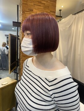 スイート ヘアデザイン(Suite HAIR DESIGN) pink×mini bob