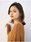 20代30代40代/くびれボブ/外ハネミディ/インナーカラー