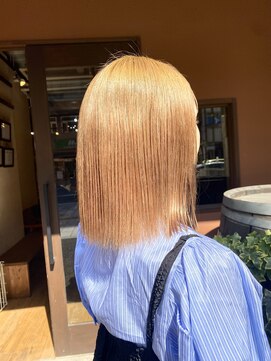 ココカラヘアー ニコ(cococara hair nico) ハイトーン/ダブルカラー/ブリーチ/ベージュ/ボブ/韓国風/