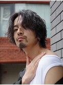 緩めシャドウパーマメンズマッシュウルフカットbtsテテグク渋谷