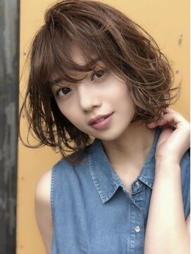 アン センター南(un) 優しいフンワリカールボブ【センター南髪質改善オージュア】