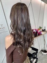 トゥーリ 藤崎店(tuuli)&nbsp;大人女性◆艶レイヤー前髪ピンクベージュ 髪質改善 縮毛矯正