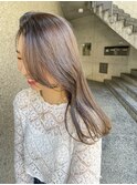 ◎ブリーチなし透明感カラーオリーブベージュアッシュグレージュ