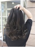 〈wave小豆餅店〉アディクシーカラーセミウエットウエーブ黒髪
