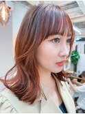 ミディアム/韓国風/レイヤーカット/顔回りカット/柏駅