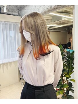 チェレ アズーリ 狭山店(Chere azuri) ミルクティーベージュ/エンドカラー/デザインカラー