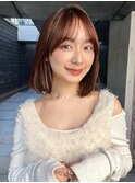 似合わせカットタッセルボブ小顔ヘアメルティカラーイメチェン