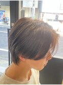 メンズセンターパート