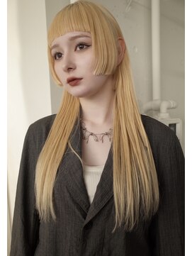 レコ 渋谷(LECO) 姫カット×抜きっぱなしブロンド