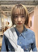薬院【honen】ショートボブウルフレイヤー髪質改善イルミナ
