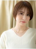 シースルーバング似合わせカット小顔丸みショートY越谷30代40代
