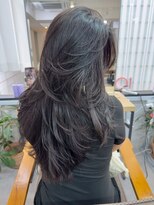 オルカ(ORCA)&nbsp;ミディアムレイヤーカット/髪質改善/韓国/黒髪/小顔/前髪/新宿