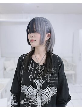 ネフ(NeF) ito/ウルフボブレイヤー＋ホワイトブルーラベンダーシルバー