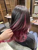 ピンズ(Pins)&nbsp;グレー×ピンク