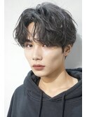 メンズカットメンズヘアシースルーマッシュダウンパーマ