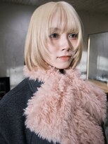 ボコカ(bococa)&nbsp;【macana指名】レイヤーボブハイトーンブロンドベージュブリーチ