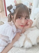 リルミー ミュエナ 大須 矢場町(Lilme myuena) 着物ヘア/ダークアッシュ/ミディアムレイヤーカット/名古屋