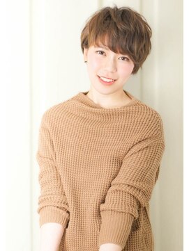 リフトバイマグ 松本駅前店(lift by mag) 20代30代40代抜け感ショートレイヤーミルクティベージュ