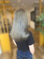アグ ヘアー アーク 黒石店(Agu hair ark)&nbsp;ロング×ハイトーン×シルバー