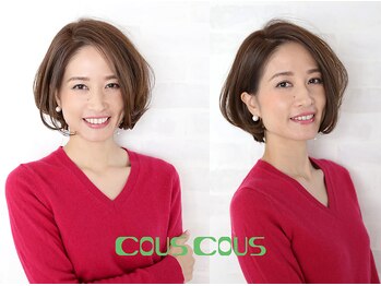クスクス(COUS COUS)の写真/30代からの上品ハイライト×艶髪♪ダメージを最小限に抑え、理想の透明感と柔らかな質感を表現します
