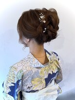 タクミ(Takumi) 浴衣のキレイめ高めお団子アップ☆