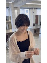 ワン 町田(ONE)&nbsp;オリーブベージュ/マッシュショート /ハッシュカット /町田