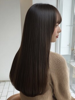 アンサ 六地蔵店(ANSA)の写真/【伏見/六地蔵】湿気で広がる髪に、もう悩まない。髪の潤いを守りながら自然にまとまる[素髪ストレート]へ