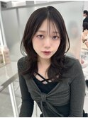 透明感カラー髪質改善ダブルカラー韓国レイヤーカット前髪顔周り