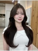●上品2way前髪顔まわりのレイヤーカット♪韓国風20/30代