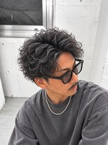 メンズ ラピス(Men's Lapis) 大人 縦落ち 波巻き パーマ シャドーパーマ